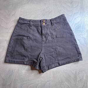 Universal Thread Womens High Rise Midi Shorts Size 6‎ (28) Brown Beach Stretch
